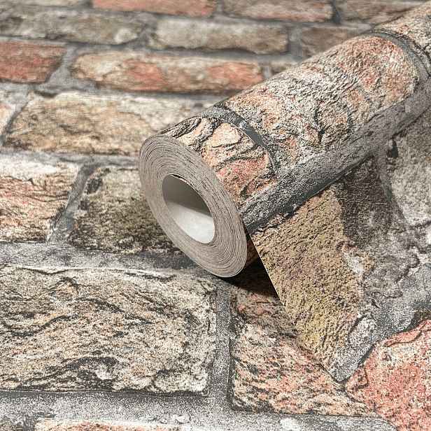 Tapeta S Cihlovým Efektem Do Obývacího Pokoje Kuchyně Ložnice, Omyvatelná Zeď