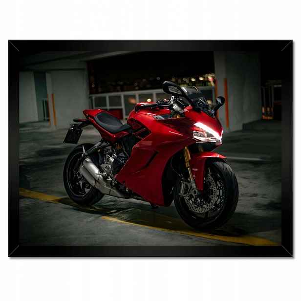 Plakáty v rámu 40x30 Červené Ducati Panigale