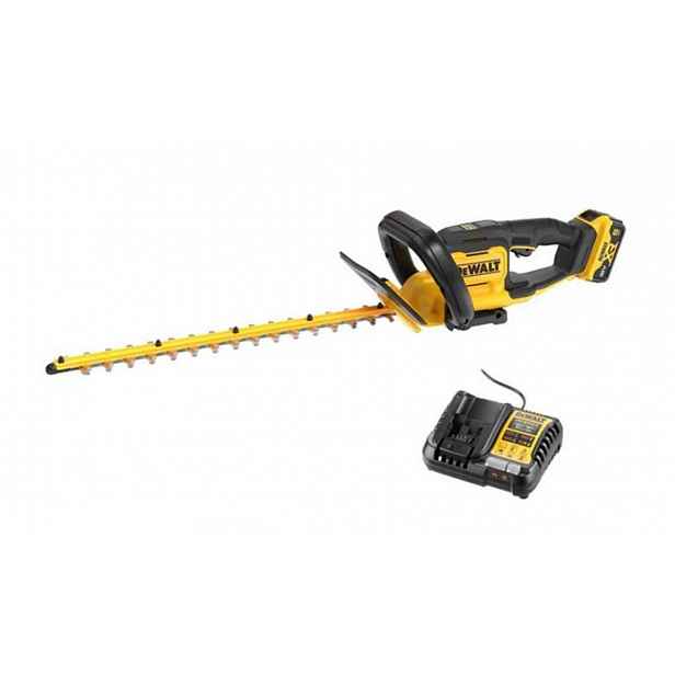 DeWALT - 18V AKU plotové nůžky 55 cm, 1x aku 5,0 Ah Li-Ion, nabíječka DCMHT564P1
