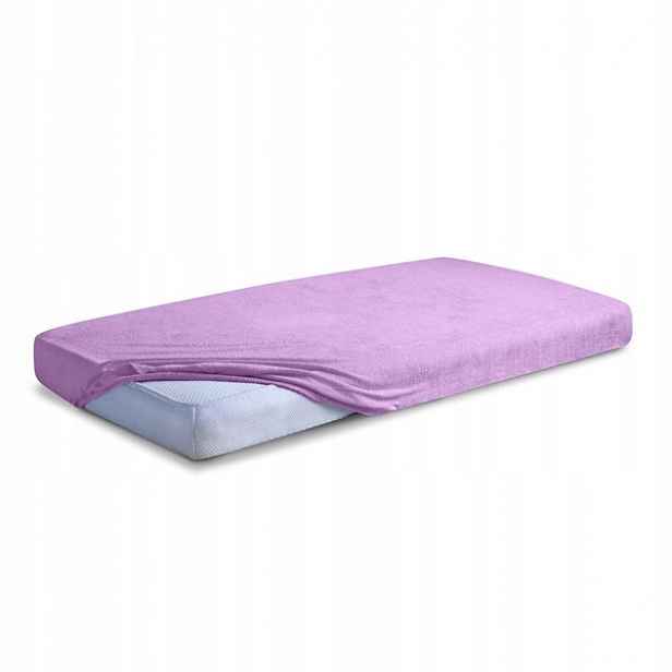 Froté prostěradlo s gumičkou 220x200 vřesové Premium