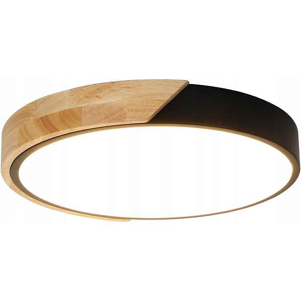 Kimjo Dřevěná stropní svítidlo Stropní Svítidlo Led 24 W, 2400 lm 6000 K, studená bílá