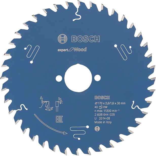 Kotouč pilový Bosch Expert for Wood 170×30×2,6 mm 40 z.