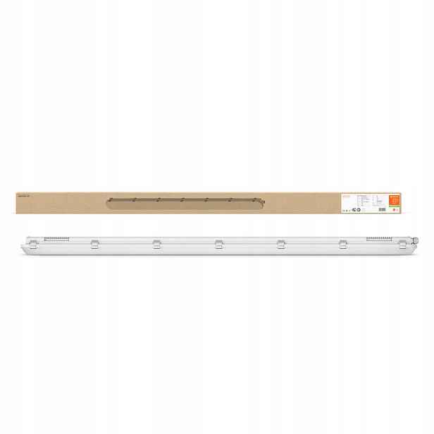 Lampa Hermetická Led lampa prachotěsná 26W 3500lm 4000K IP65 IK08 Šedá