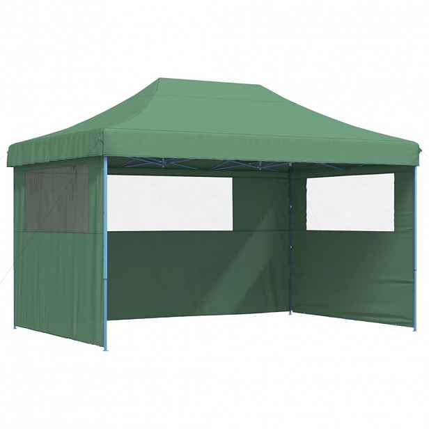 vidaXL Party Stan 440 x 292 x 315 cm Zelená s modrým rámem