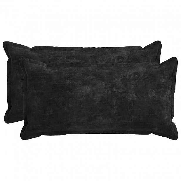 vidaXL Povlak na polštář 2 ks HOUTEN Antracitová 40 x 80 cm