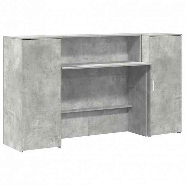 vidaXL Recepční stůl betonově šedý 180x50x103,5 cm kompozitní dřevo