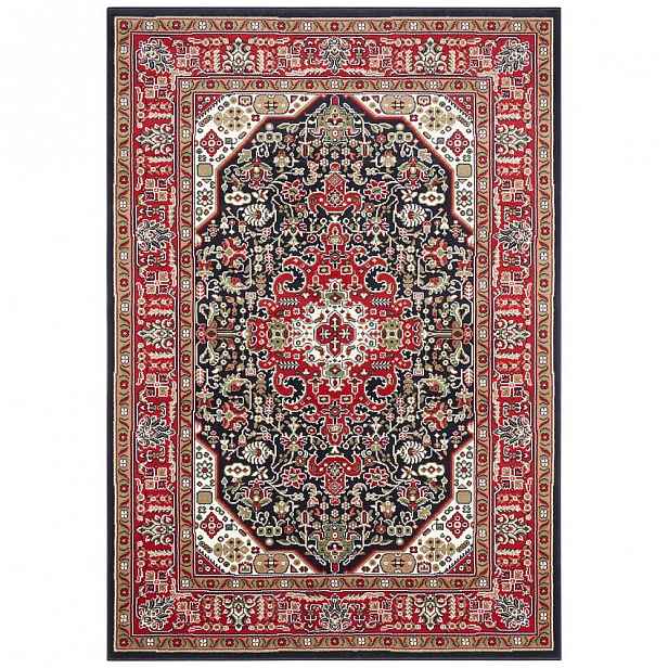 Červeno-modrý koberec Nouristan Skazar Isfahan, 120 x 170 cm