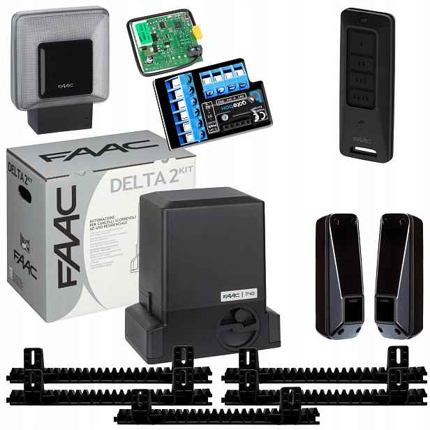 Faac DELTA2+ Modul WiFi Lampa+ Lišta+ Pilot pohon posuvné brány