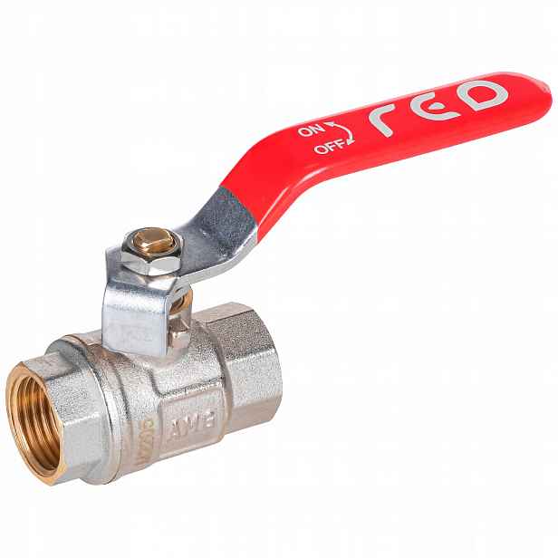 Ferro Red kulový kohout s těsněním a rukojetí, závit W/w 2''
