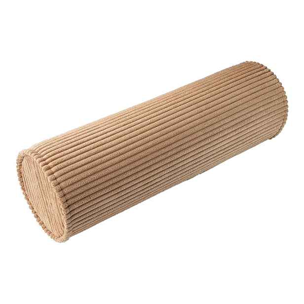 Hnědý manšestrový dětský pohovkový polštář Roll – Wigiwama