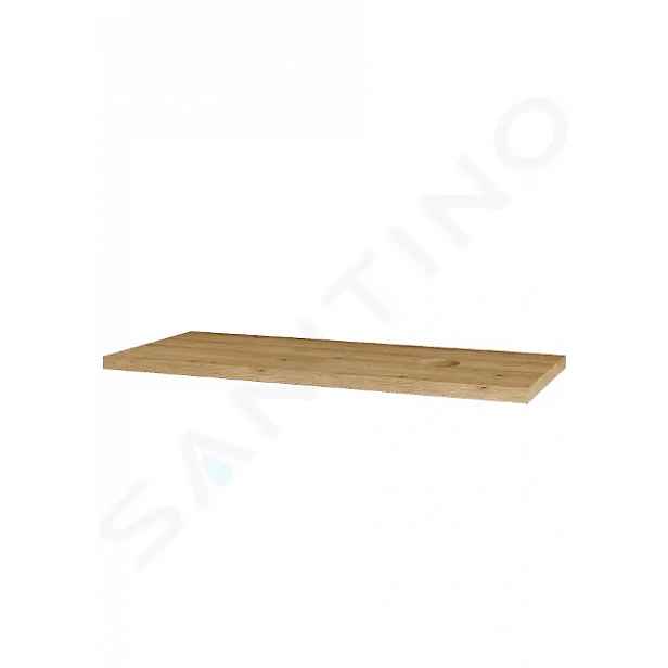kielle Deska pod umyvadlo 120 cm, s výřezem, karamel 50524121