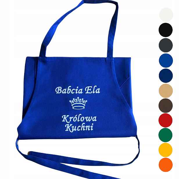 Kuchyňská zástěra pro babičku dárek Den babičky Babička s jménem, gravírování