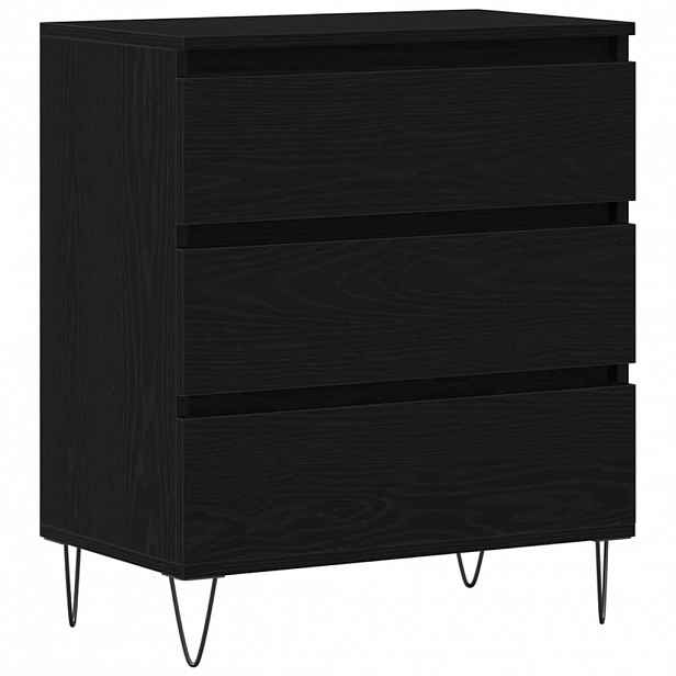 vidaXL Servírovací skříň Černý dub 60 x 35 x 70 cm Kompozitní dřevo