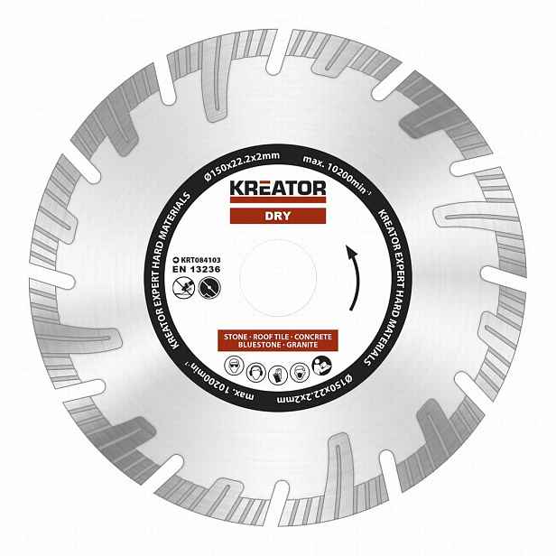 Kreator KRT084103 Diamantový kotouč segmentový 150mm Expert