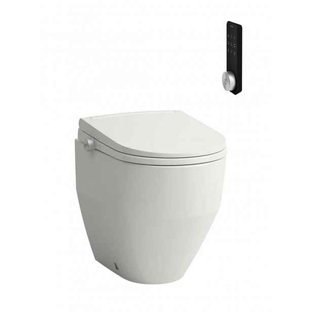 Laufen Cleanet Pro - Stojící elektronický bidet s keramikou, vario odpad, Rimless, SoftClose, bílá H603890000S002