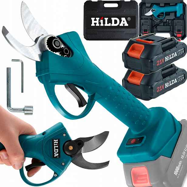 Zahradní nůžky Zahradní Akumulátorové Nůžky Hilda 2 Aku 1500 mAh Na Větve