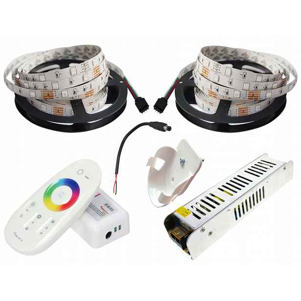 Set 10 m Led pásek 5050 Rgb Bílý P. Dotykový