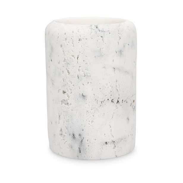 Bílý kelímek na zubní kartáčky z polyresinu Suds – S|P Collection
