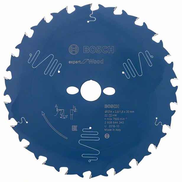 Kotouč pilový Bosch Expert for Wood 254×30×2,6 mm 22 z.