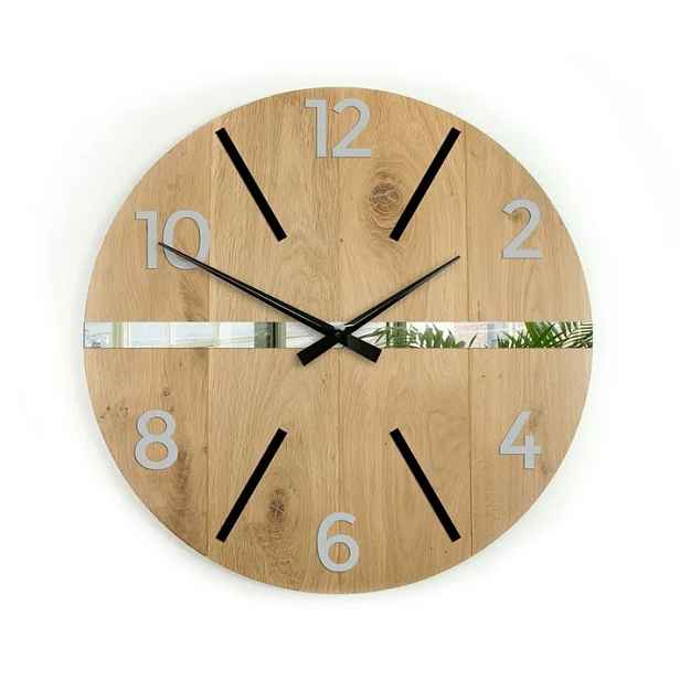 ModernClock Nástěnné hodiny Akselo hnědé