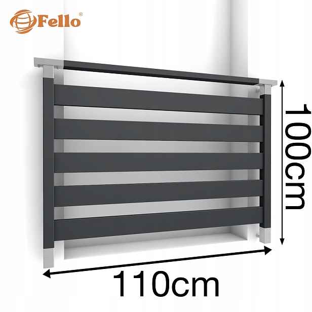 CLASSIC5 Francouzský balkon 110 cm Balustrada Ral