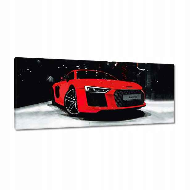 Obrazy 100x40 Červené Audi Audica R8