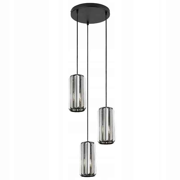 Černá závěsná lampa Veness nad jídelní stůl Rabalux