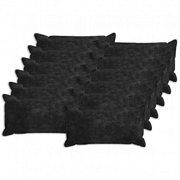 vidaXL Povlak na polštář 12 ks HOUTEN Antracitová 40 x 80 cm