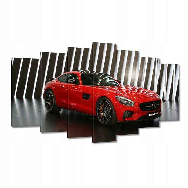 Obrazy 140x80 Červený Mercedes Amg
