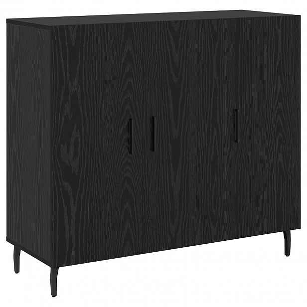vidaXL Servírovací skříň Černý dub 90 x 34 x 80 cm Kompozitní dřevo