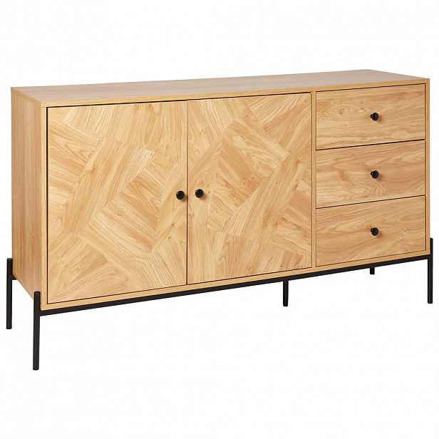 Beliani SIDEBOARD se 2 dveřmi Hnědý Arizona