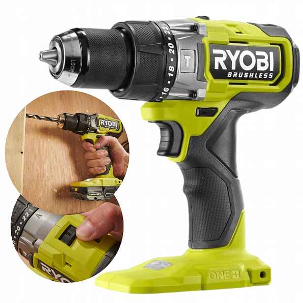 Bezkartáčový Příklepový Šroubovák 18V 300NM Ryobi RID18BL-0 5133006490