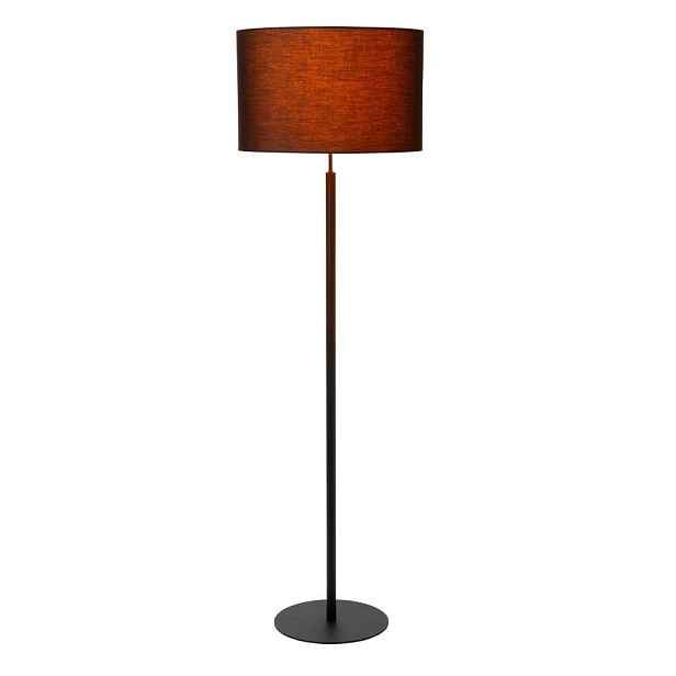 Černá podlahová lampa Maya s teplým leskem do obývacího pokoje 81/30/Lucide