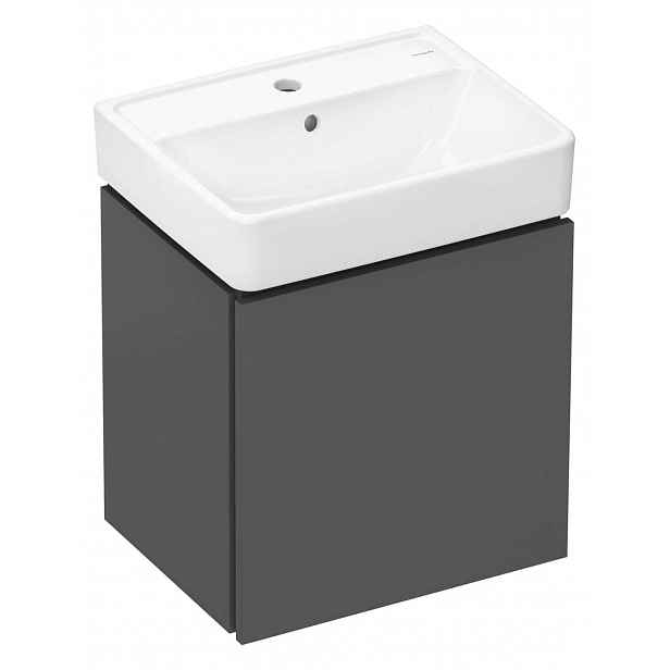 Hansgrohe Xilesa E - Skříňka s umyvadlem, 48x61x39 cm, 1 zásuvka, břidlicová matná šedá 54395760