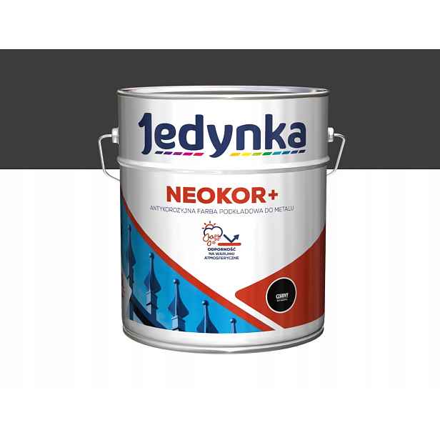 Jedynka Neokor+ Antikorozní barva černá 10L