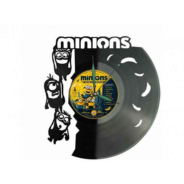 Minions Mimoni Nápad na Dárek Nástěnná Dekorace z vinylové desky