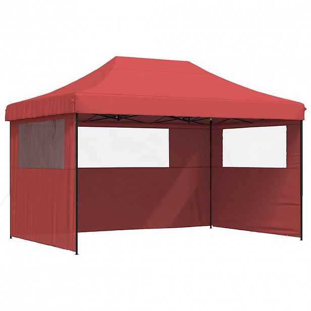 vidaXL Party Stan 440 x 292 x 315 cm Bordó s černým rámem