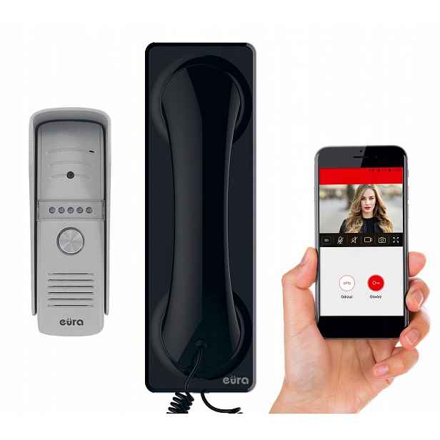 Videodomofon Eura Proxima VDP-50A3 černý WiFi