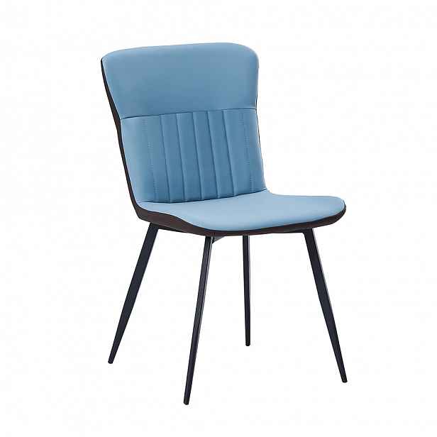 Jídelní židle KLARISA ekokůže / kov Tempo Kondela Modrá