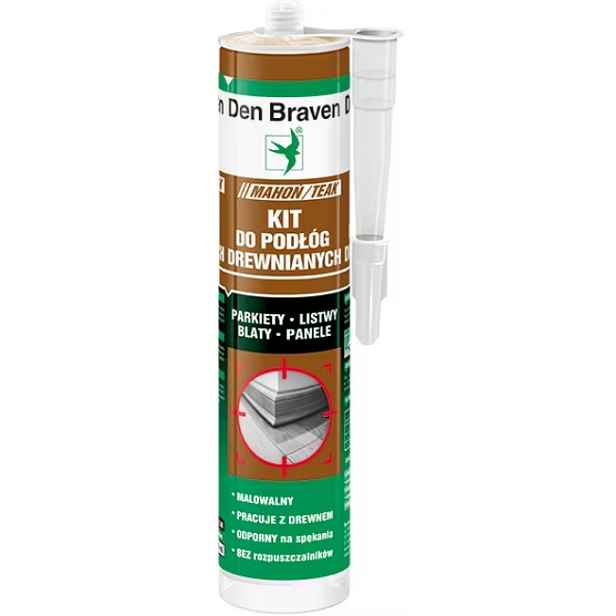 Den Braven Bostik Kit pro dřevěné podlahy Mahagon/Teak 280 ml těsnící materiál x 6