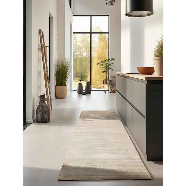 Koberec Hanse Home Jutový Béžový Přírodní Zlatý 80x200 cm Ručně tkaný