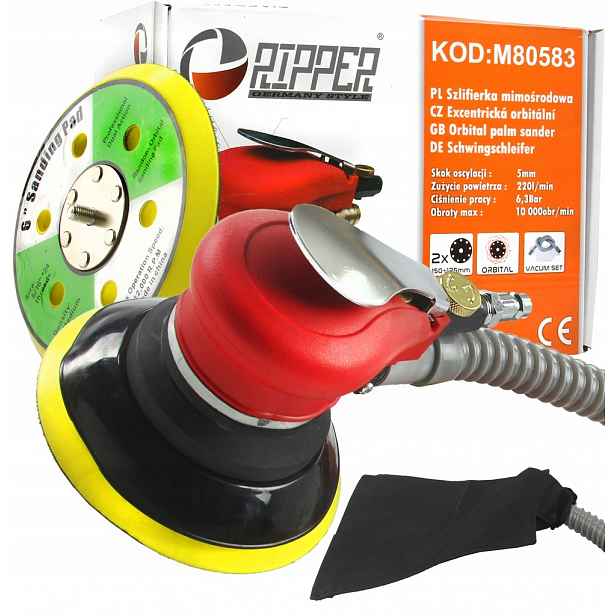 Pneumatická Excentrická Bruska Disk 125+150