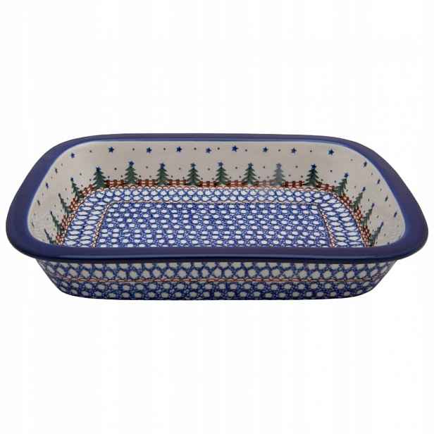 Zapékací Miska 28 cm Umělecká keramika Bolesławiec dek 0340