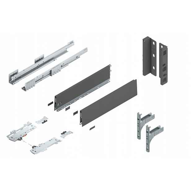Blum Merivobox 600 Šuplík Medium K Tip-On Antr 70kg