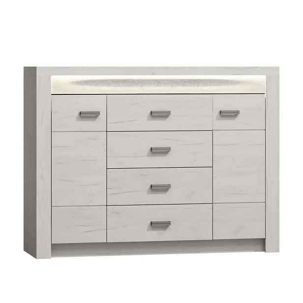 Casarredo Komoda INDIANAPOLIS I-7 jasan bílý
