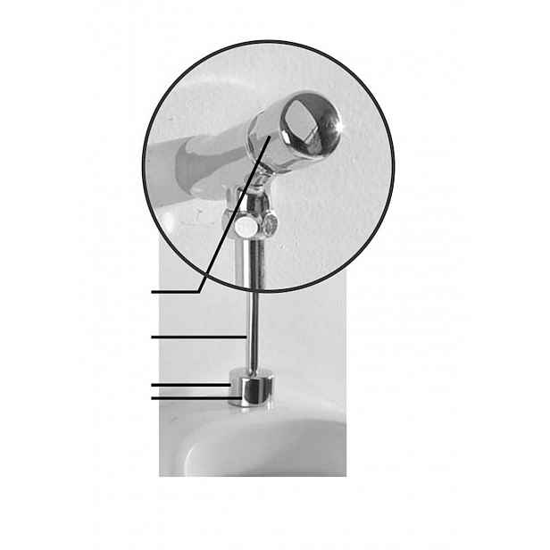 Jika - Splachovací armatura k pisoárům, s časovačem, chrom H8948040000001
