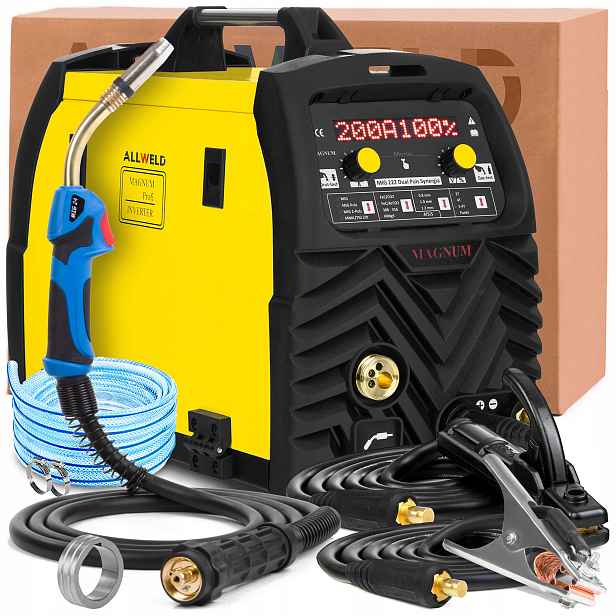 Svářečka Magnum Mig 222 Dual Puls Synergie 230V 200A Mma Tig Lift Flux