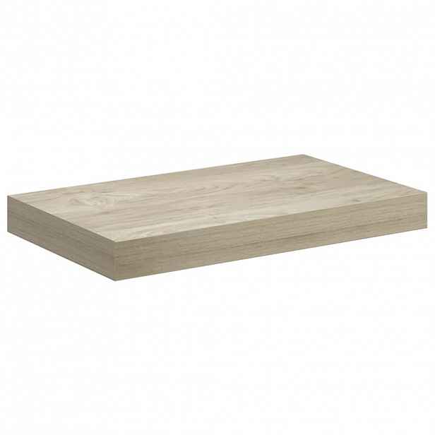 vidaXL Plovoucí nástěnná police dub 40 x 23,5 x 3,8 cm MDF