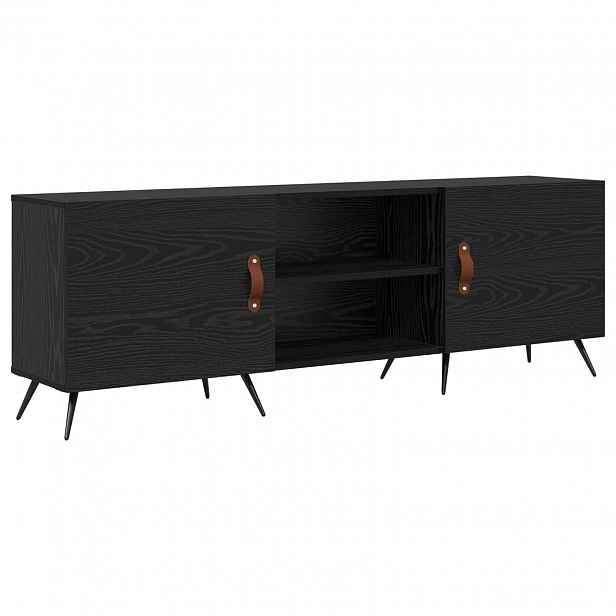 vidaXL Televizní skříň 150 x 30 x 50 cm Černý dub Kompozitní dřevo