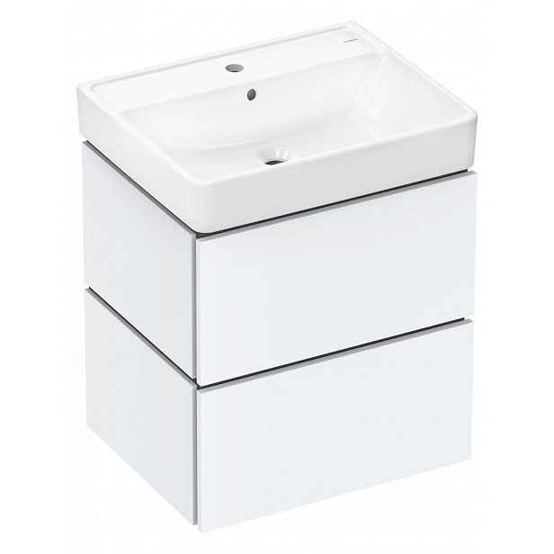 Hansgrohe Xilesa E - Skříňka s umyvadlem, 58x73x48 cm, 2 zásuvky, matná bílá 54396700